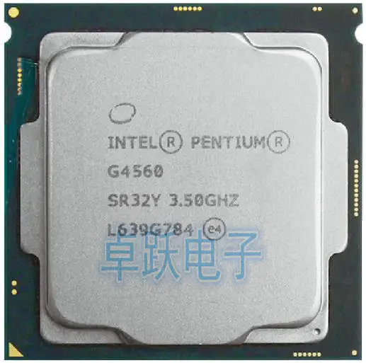 Процессор Intel Pentium G4560 g4560 LGA 1151-land FC-LGA 14 нанометров двухъядерный правильно рабочий процессор