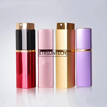 

Luxury Square Empty Perfume Bottle 20ML Aluminium Refillable Bottle Portable Metal Spray Atomizer F1938