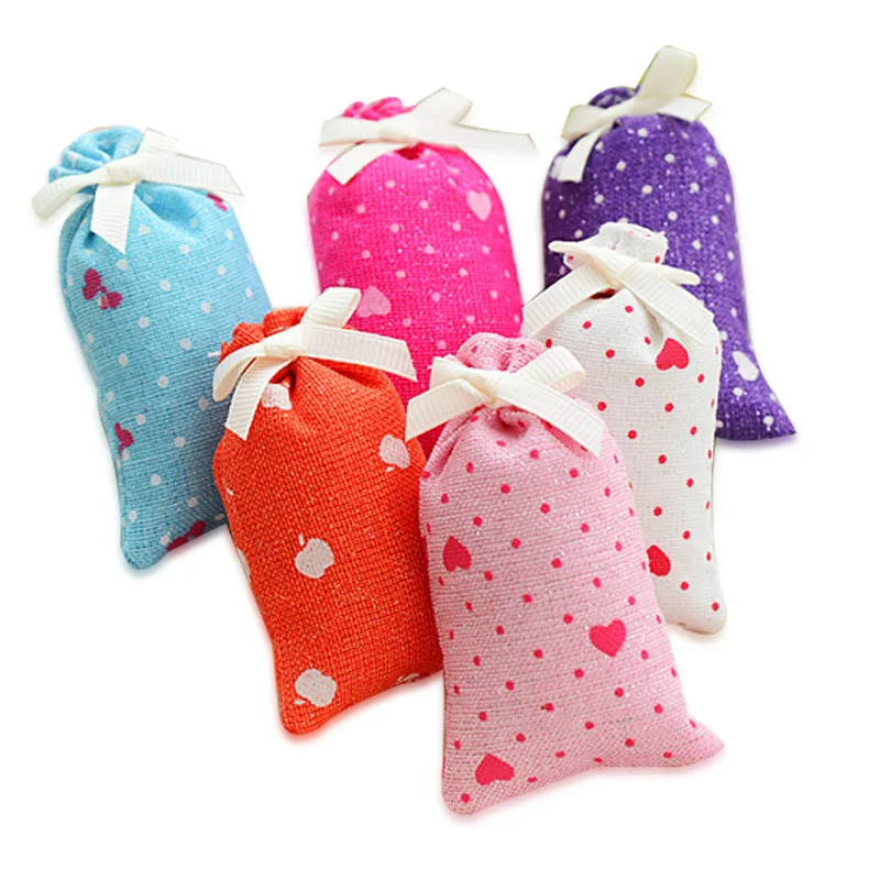 5pcs/lot Natural Scented Fragrance Bag Wardrobe Drawer Sachets Dehumidified Air Purification Car