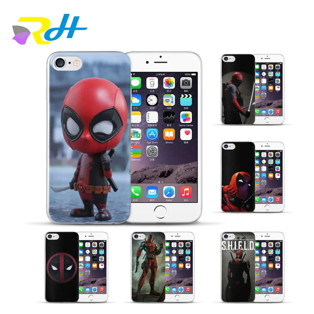 

Cute Portuguese Design Deadpool Case For iPhone 6 6S Plus 5 5S SE 7 7 Plus 8 X Xr Xs Max Transparent Silicone Phone Cover