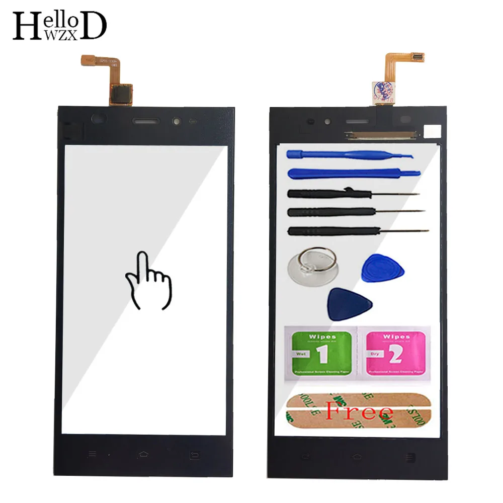 

A+++ Quality High Screen Front Glass For Xiaomi Mi3 M3 Mi 3 Mobile Touch Glass Digitizer Panel Lens Sensor Flex Cable Adhesive