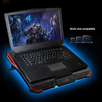 

Laptop Cooler Pad Ice Troll 4 COOLCOLD Five Fans Cooling Pad Air-cooled Radiator Cooling Pads for Gaming Laptop Notebook