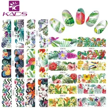 KADS накладные ногти Летний цветок для дизайна ногтей водная переводная наклейка для ногтей наклейка DIY украшения красоты фантастические Водные Наклейки
