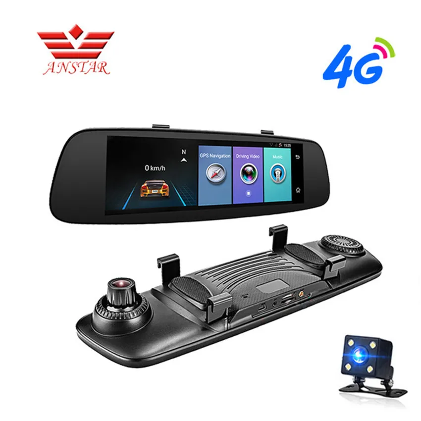 ANSTAR 4 г автомобильные DVRs ADAS удаленный монитор зеркало заднего вида с DVR 8