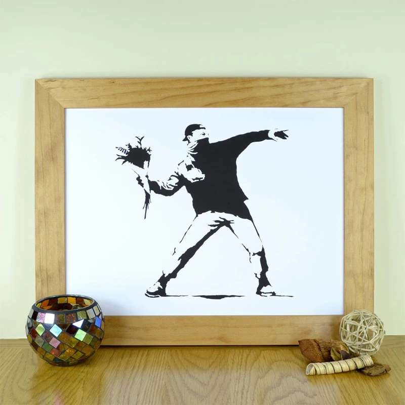 

Banksy Print Poster Banksy Art Gifts For Artists Oil Painting Canvas Cuadros Decoracion Wall Art Canvas Wall Pictures No Frame