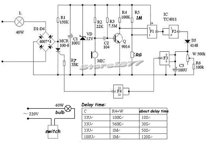 Комплект для проекта управления звуковым освещением электронный DIY szsp18