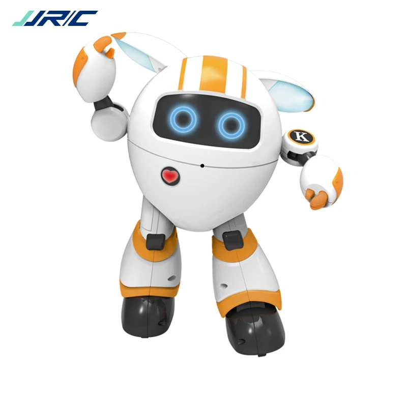 JJRC R14 KAQI-YOYO 2,4G RC робот программируемый петь кукольный театр ярким светом робот игрушка 110-130mins Uesing время мини-робот - Цвет: Orange