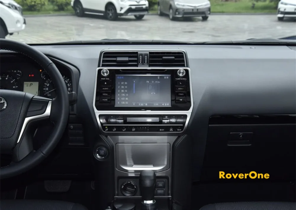 Best RoverOne Android 8.0 Car Multimedia System For Toyota Prado 150 2018 Radio Stereo GPS Navigation Android Media Player PhoneLink 10