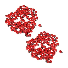 200 шт миниатюрное украшение Божья коровка Дерево пейзаж Сад искусство бонсай куклы