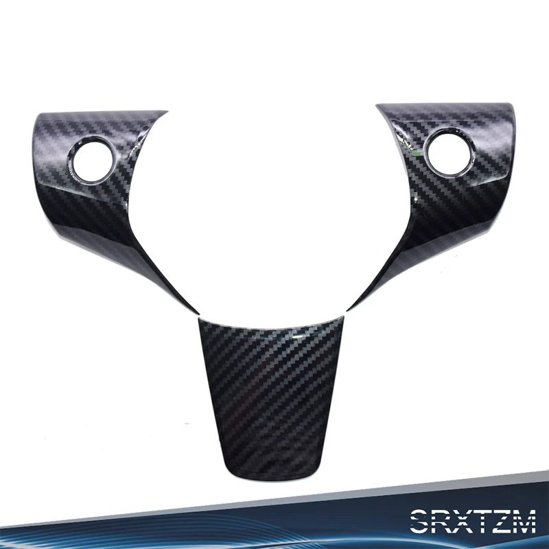 

SRXTZM New 3PCS ABS Car Interior Steering Wheel Panel Cover Trim Decoration Sticker For Tesla Model 3 Interior Mouldings