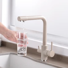 360 Degree Rotation brass drinking filtered water kitchen faucet Bend&Double right angle&Right angle Faucet Kitchen sink tap