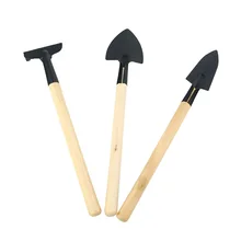 Новое поступление 3 шт./компл. мини-сад инструменты Малый лопата грабли лопата деревянная ручка металлическая глава садовые инструменты