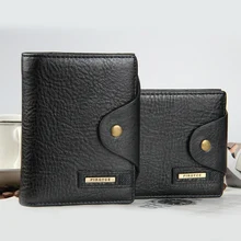 Модные мужские кошельки с застежкой крест вертикальный стиль кошелек монета карман качество PU кожа черный коричневый держатель карты кошелек