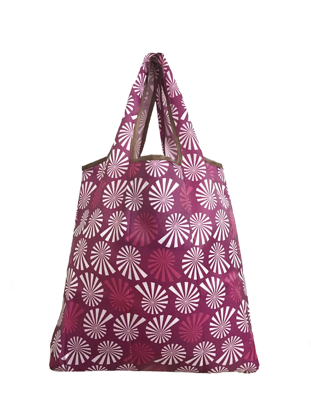 Водонепроницаемая складная сумка для покупок, многоразовая вместительная сумка с модным принтом - Цвет: F