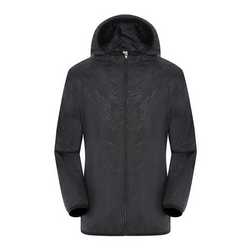 

Men's Summer Jackets Quick Dry Spring Autumn Male Hooded Coats Waterproof Sun & UV Protection Jacket Men Brand Outerwears LA452