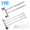 1pc Stainless Steel Swivel 2/3/4 Swing Arm Towel Holder Bar Rail Hanger Rack Wall Mounted For Bathroom ► Photo 1/6