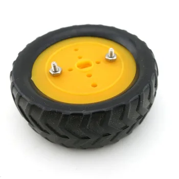 

10PCS 50mm Rubber Tire Skin DIY Toys Mini Wheels Tyre with 2.9mm Hole Diameter for RC Four Wheel Drice Car Replacement Tools
