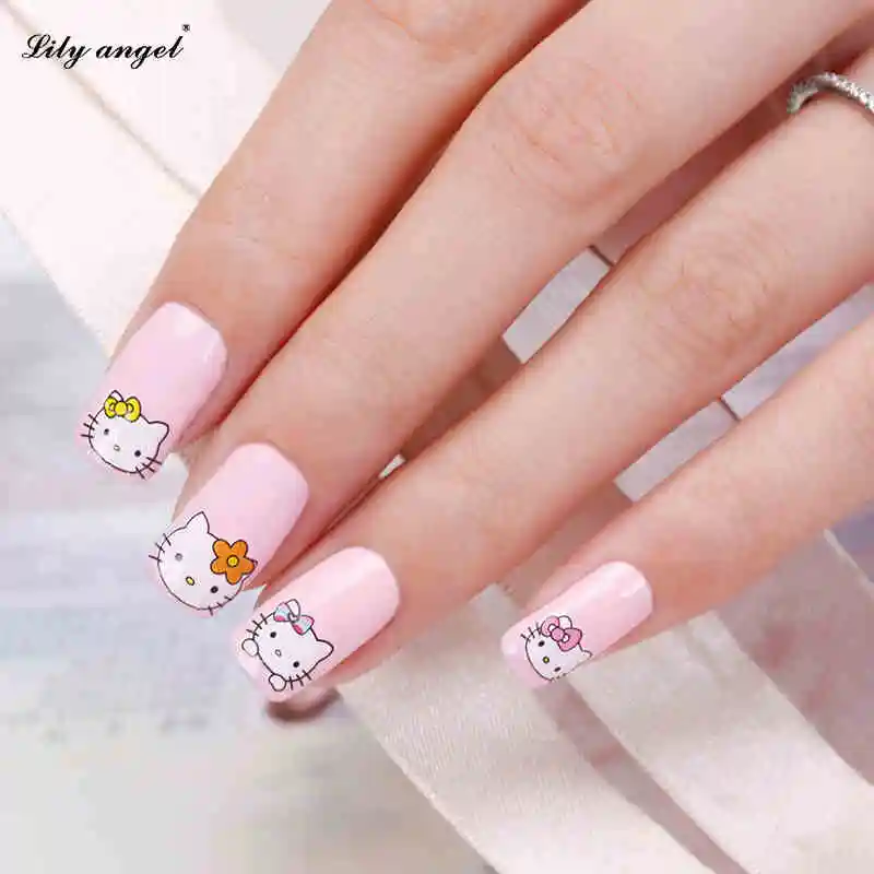 

5pcs Butterfly/Mickey/Lovely Cat Water Transfer Nail Art Stickers Decal 3D Cartoon Tips Decoration DIY Stylish Beauty Wraps