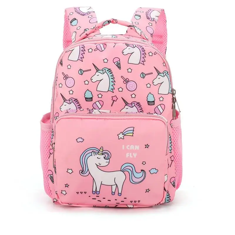 

Nylon Children School Bag Cute Cartoon Unicorn Kids Bags Kindergarten Backpack for Boys Girls Baby School Bags For 3-6 Years Old