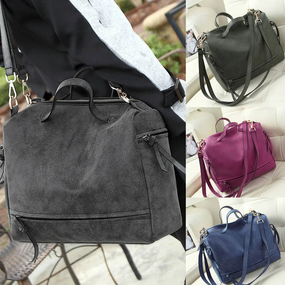 Женская сумка на плечо Aelicy винтажная мессенджер из нубука 2019|vintage messenger bag|women shoulder