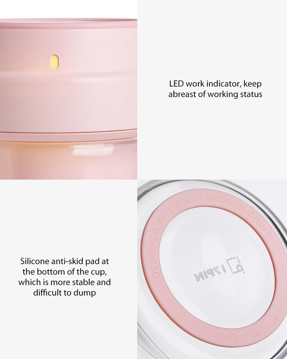 Xiaomi 17PIN Star Firut Cup Portable Juicer 400ML Fruit Cup Magnetic charging 30 Seconds Of Quick Juice Suitable For Fitness  (19)