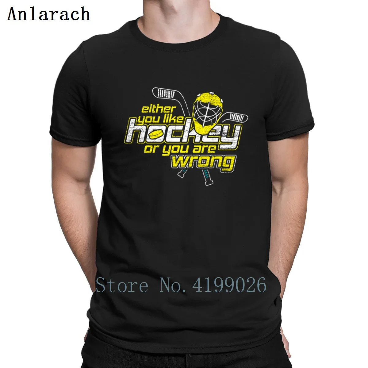 cheap Ice Hockey Gate Hockey Team Sport Ice Sports Gift T Shirts Solid Color Hiphop Custom Gift T Shirt Cotton Simple Comical Novelty