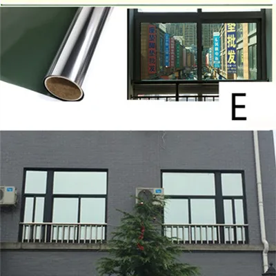 Dark green 80x200 см стеклянная пленка для раздвижных дверей односторонняя изоляционная пленка зеркальная отражающая оконная пленка Солнцезащитная пленка для украшения стекла - Цвет: Dark green