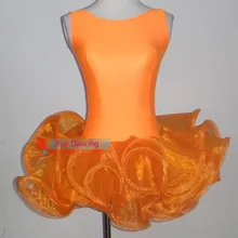 Высококачественный индивидуальный Детский костюм для латинских танцев, спандекс, платье для сальсы для девочек, танцевальный зал состязание, танцевальная одежда S-4XL размеров