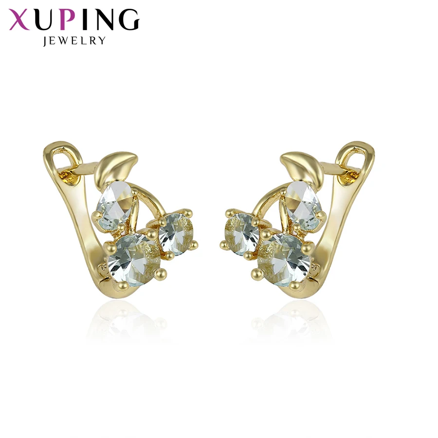 

Xuping Fashion Simple Earrings Jewelry With Gold Color Plated Copper for Women Thanksgiving Gift S54,4-93114
