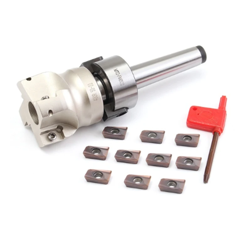 MT2 M10 и 50 мм торцевая фреза+ 10 шт. APMT1604 Карбид вставной ключ CNC