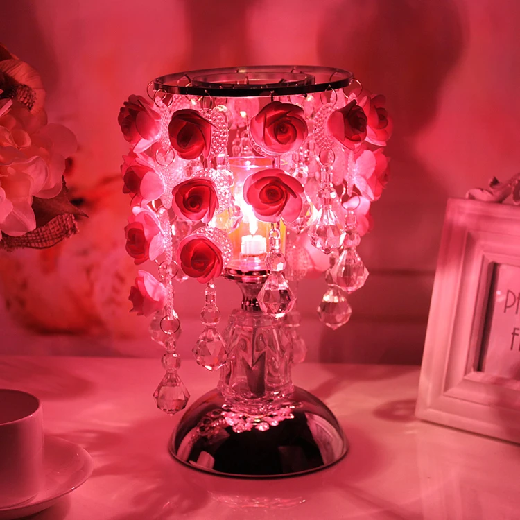 

Desk Table Lamp crystal K9 home lights decor table lights bulb lamp modern home decoration table lamps bedroom bedside lamp E27