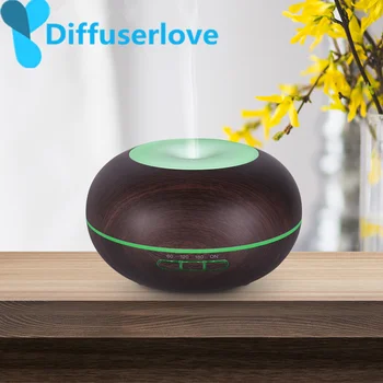 

Diffuserlove 300ML Air Humidifier Ultrasonic Aroma Essential Oil Diffuser 7 Colors LED Light with Wood Grain for Office Home