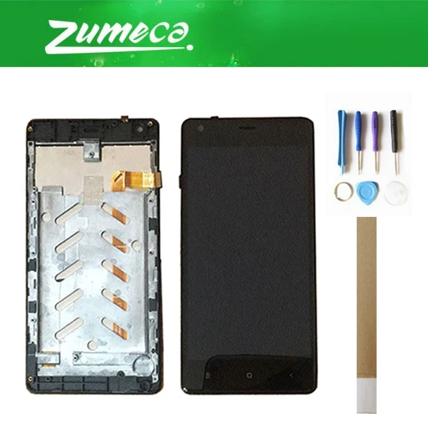 

High Quality For Maxxcall M7 LCD Display+Touch Screen Digitizer Assembly With Frame Replacement Part Black Color With Tape&Tool