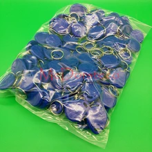 100 шт. TK4100 только для чтения 125 кГц RFID ID карты брелки для ключей тег контроля доступа синий ключ контроля доступа только