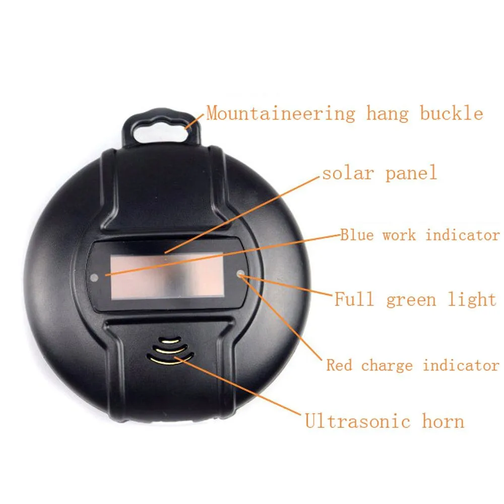 

Outdoor Supplies Portable Solar Ultrasound Mosquito Repellent Insect Repellent Plastic Insect Pest Bug Trapping Dropship