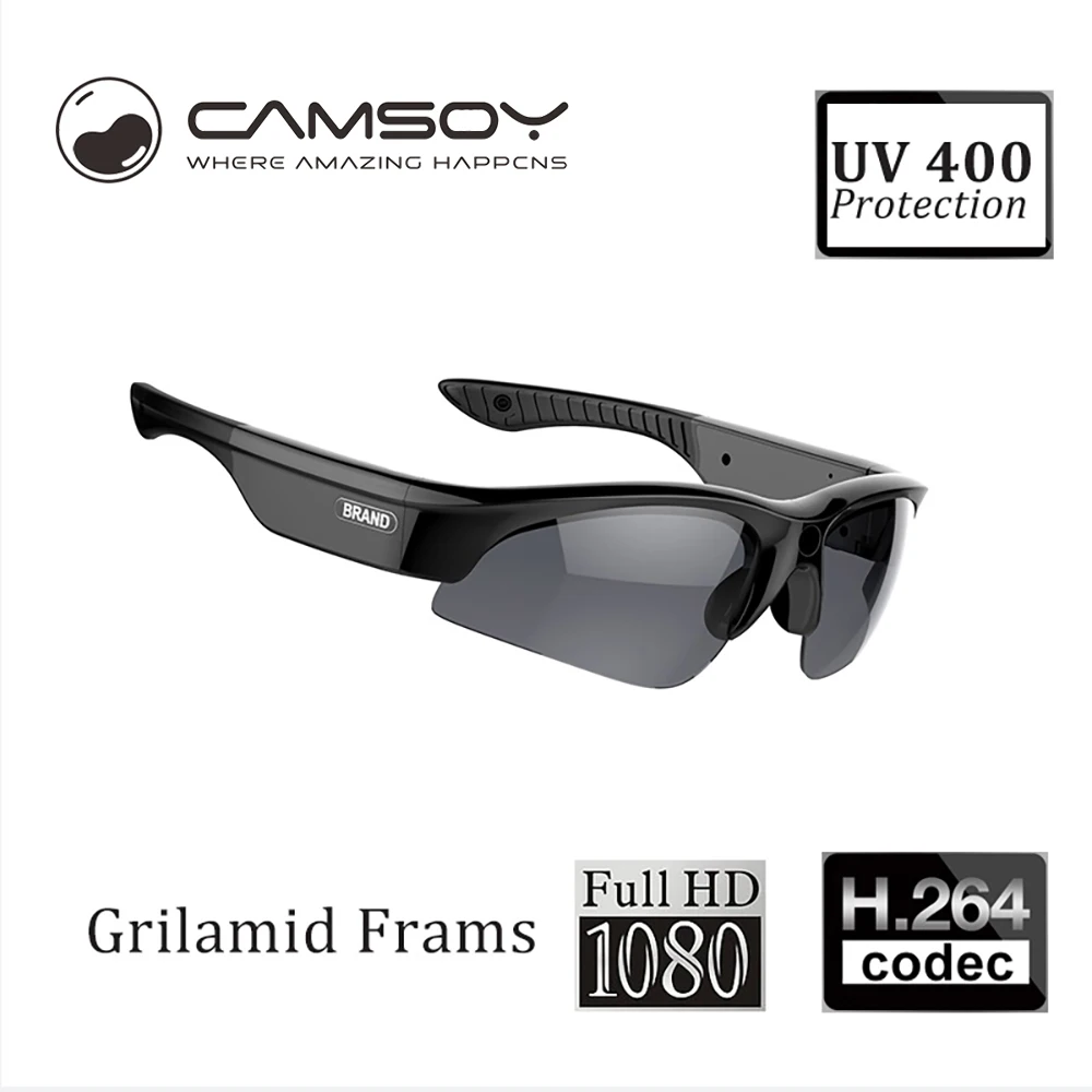 5MP HD 720P Glasses with Spy Camera DVR Digital Video Recorder CMOS Sun Eyewear