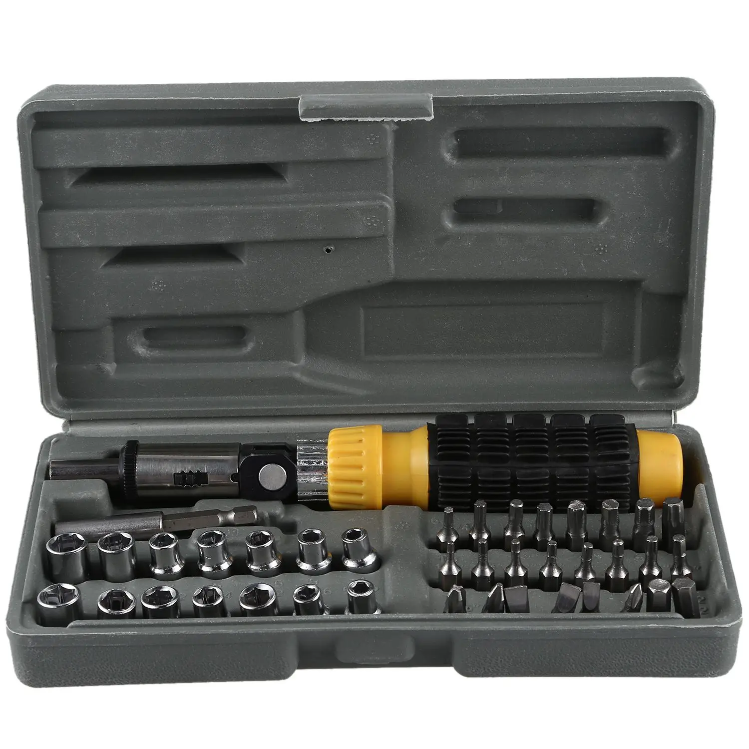 

41PC household plastic handle combination tool manual combination package screwdriver set hardware tools Multi functional set