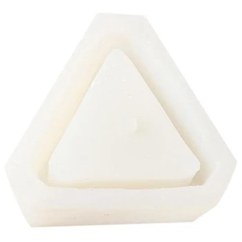 

New Triple-cornered Silicone Mold Concrete Mold Flower Pots Succulents Mold Home Desktop Decoration Decorative Gardening