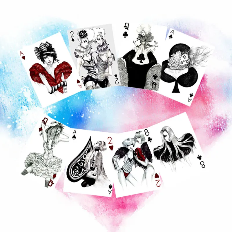

1 PC Playing Card Shaped Acrylic Badges Icons on The Backpack Badges for Clothing Icons on The Pin Brooch Badge
