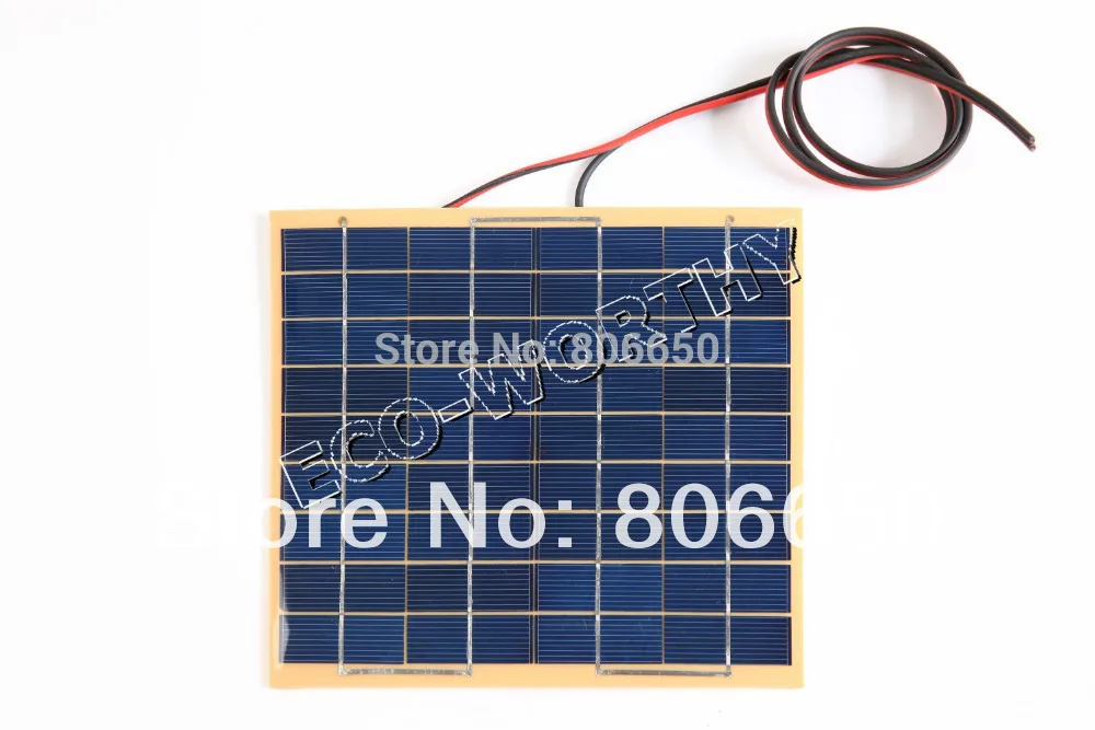 

10w 2 pcs 5W 18v Solar Cell panel for diy boat , car 12V battery charger,free shipping *