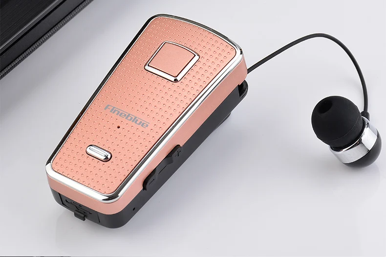 Skup 2019 Fineblue F970 Pro Mini przenośne douszne 10 godzin Bluetooth 5.0 klips na szyję typ teleskopowy biznesowe słuchawki sportowe wibracje