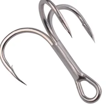 Из нержавеющей стали три крючка для океанской рыбалки лодки 100 шт