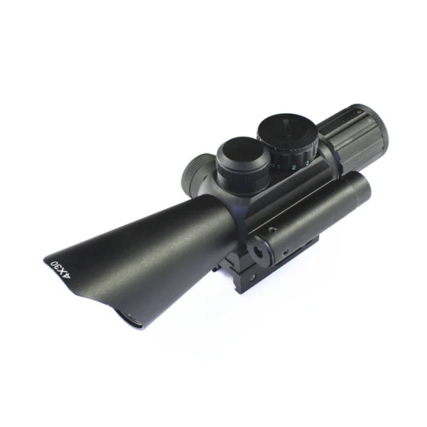 

SPIKE 4x30 optics rifle scope hunting optical sight with red dot laser sight for airsoft air guns