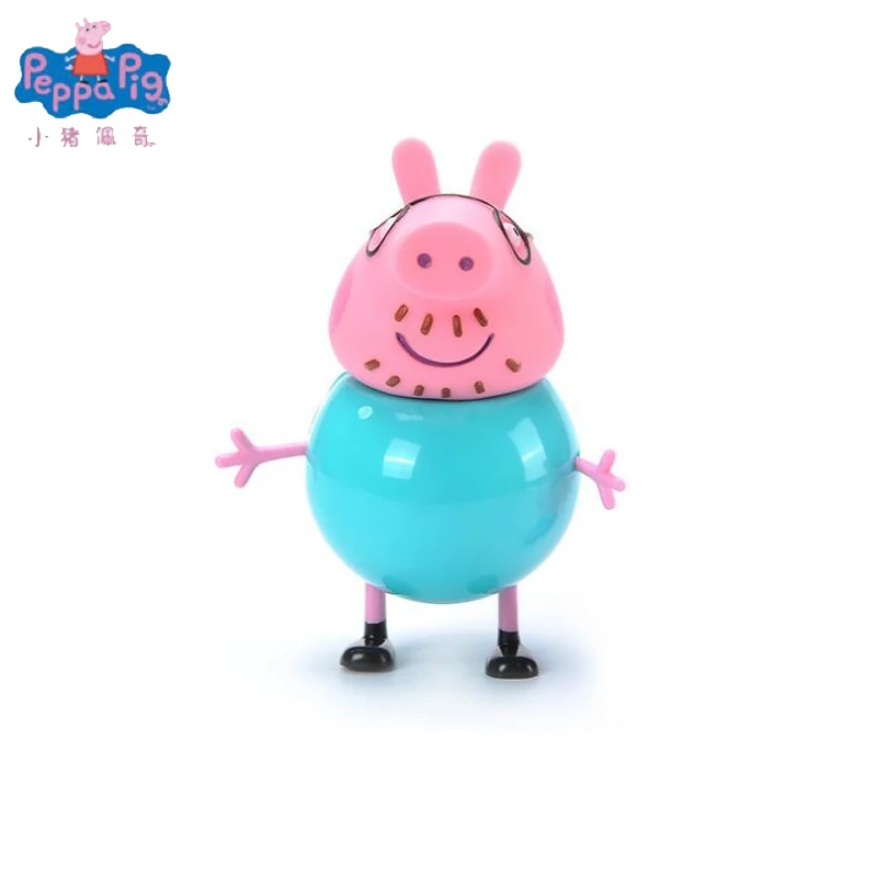 

Hot Sale Peppa Pig George Family Pack Dad Mom Action Figure Original Pelucia Anime Toys Children Christmas Gifts