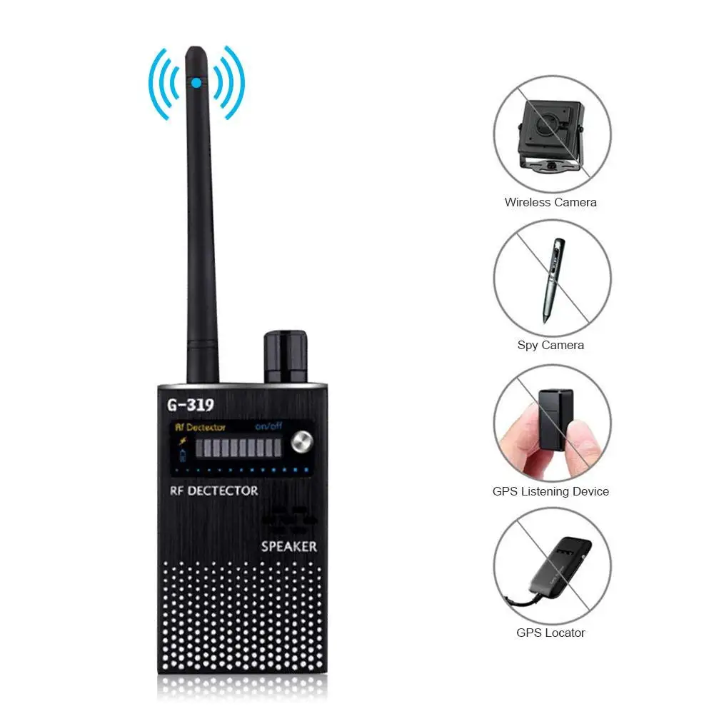 

1MHz-8GHz Multi-Functional Wireless RF Signal Radio Detector Camera Auto-Detection Tracer Finder
