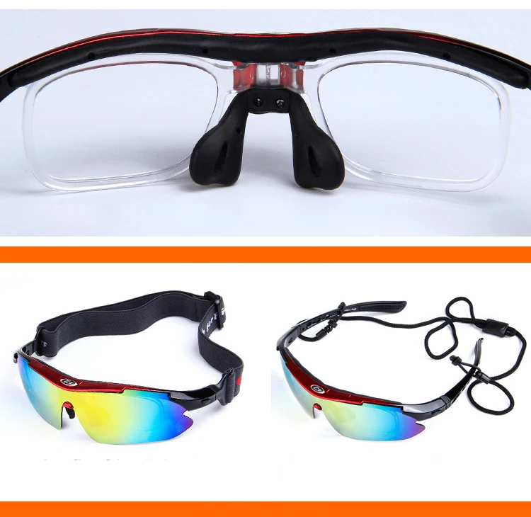 Cycling Glasses 5 Lens Windproof Anti-fog With Mypia Frame Sport MTB Bike Bicycle Polarized Cycling Glasses 5 lens (11)