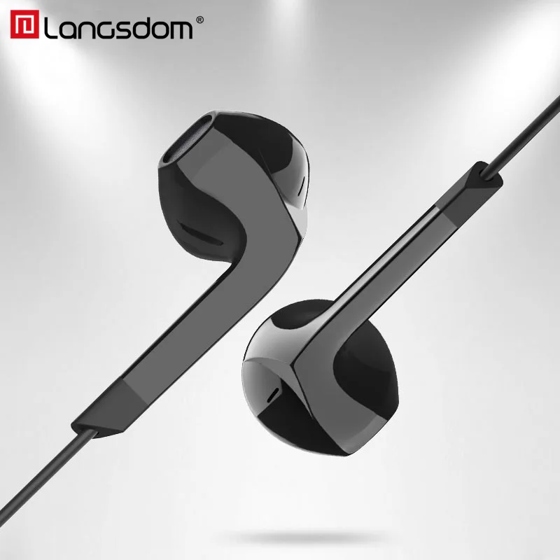 Langsdom E6U Half In-ear Earphone for iPhone Stereo Hifi Headset with Mic Earphones for Xiaomi Samsung fone de ouvido Earbuds Langsdom E6U Half In-ear Earphone for iPhone Stereo Hifi Headset with Mic Earphones for Xiaomi Samsung fone de ouvido Earbuds