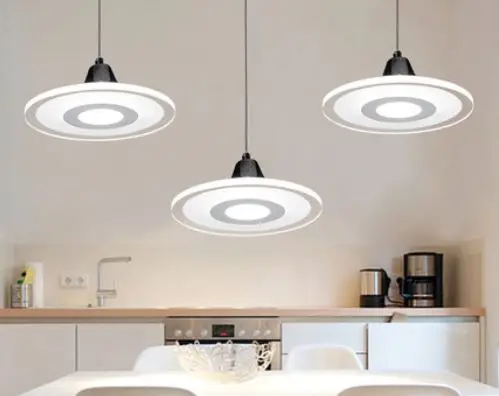 Индивидуальная светодиодная Люстра для ресторана, три круглые современные люстры для столовой, простая лампа для ресторана, настольная
