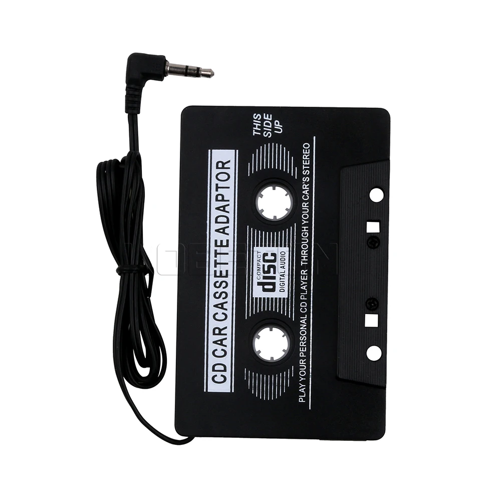 Kebidumei 1 шт. автомобильный адаптер для кассет диск Цифровой аудио лента для iPod/MP3/CD/DVD плеер всеми аудиоустройствами, черные туфли высокого качества