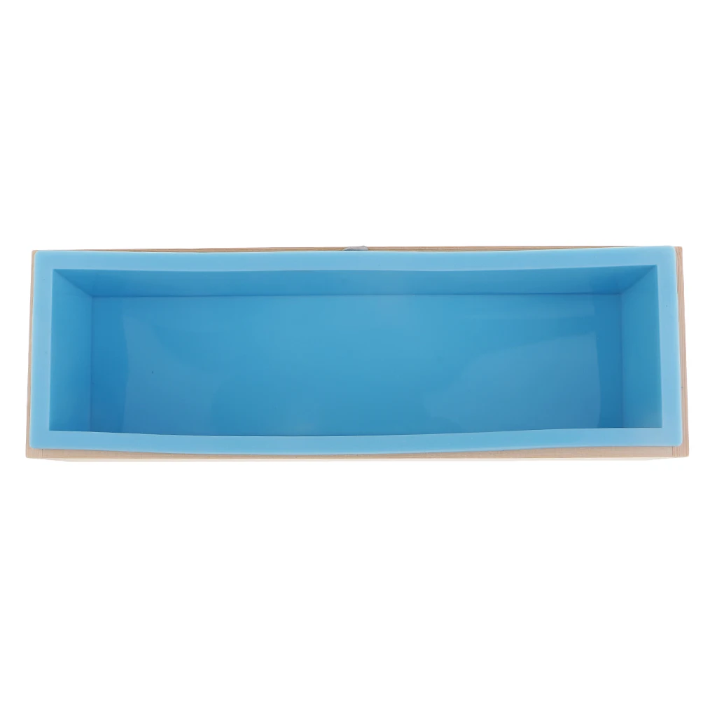 3pcs Rectangular Cavity Silicone Soap Mold Loaf - 3 Colors (Pink, Blue, Purple)